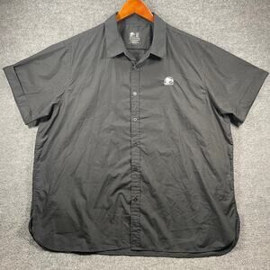 Taco Bell Shirt Men's 2X Black Button Up Short Sleeve Employee Workwear